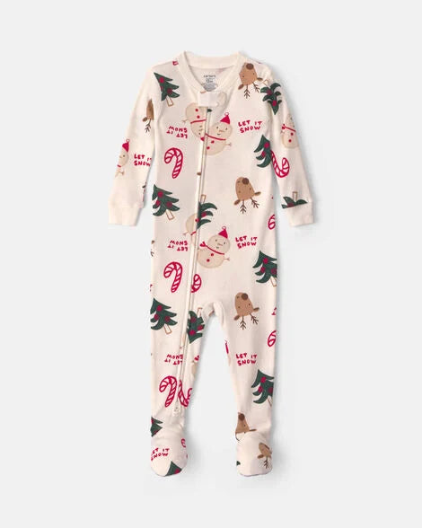 Pijama enteriza con pies Christmas Icon (bebé)